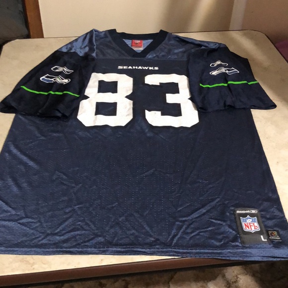 NFL (NEVER WORN) JERSEY SEATTLE SEAHAWKS Branch “83” large - Picture 9 of 12
